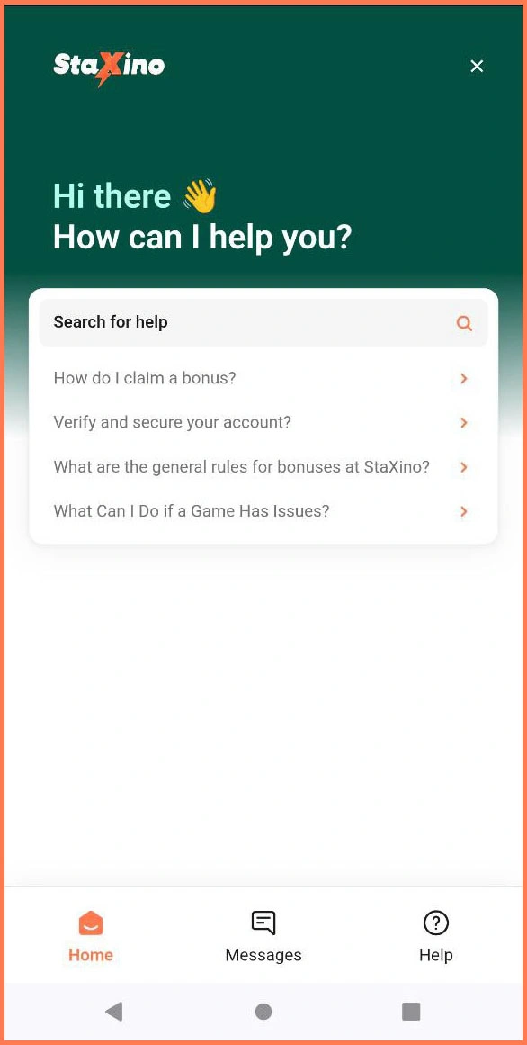 Kontaktmöglichkeiten zum Kundenservice im Staxino Casino